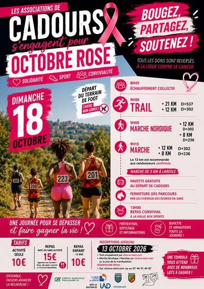 OCTOBRE ROSE À CADOURS Logo
