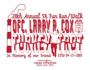Officer Larry R. Cox Turkey Trot Logo