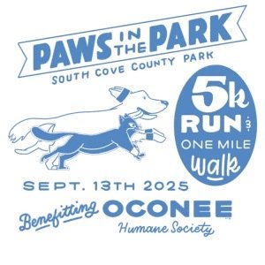 OHS Paws in the Park 5k run & 1 mile walk Logo