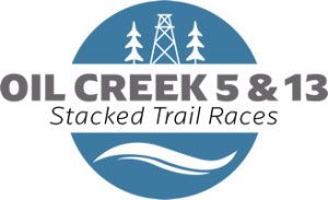 Oil Creek 5 & 13 Stacked Trail Races Logo