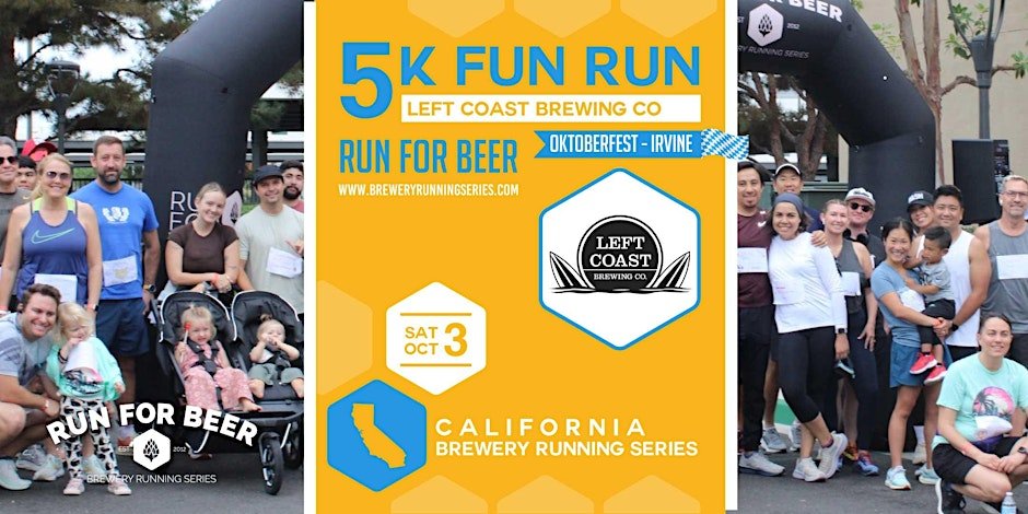 Oktoberfest 5k at Left Coast Brewing Co | 2026 CA Brewery Running Series