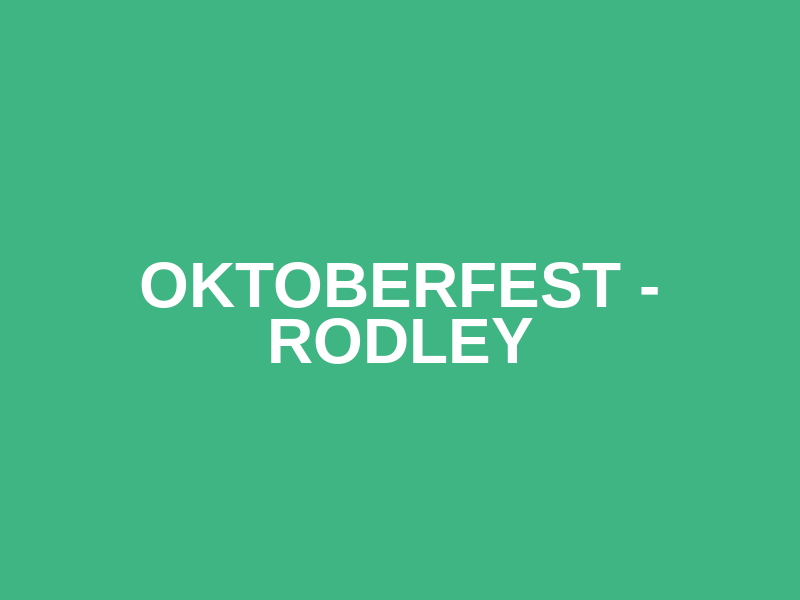 Oktoberfest - Rodley Logo
