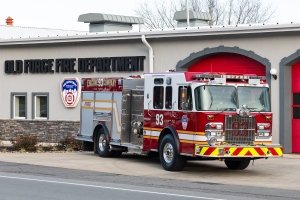 Old Forge Fire Department "Run for the Pizza," 5K Run and 1 Mile Walk Logo