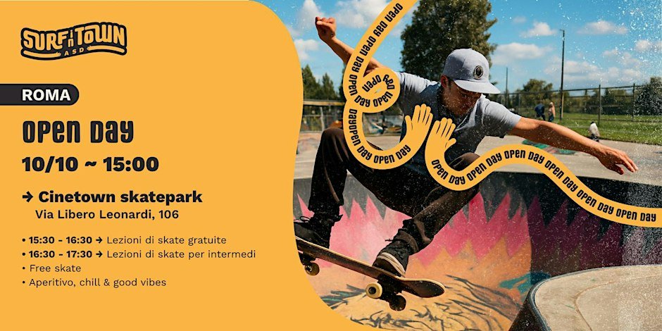 OPEN DAY - SKATE & CHILL - Roma Logo