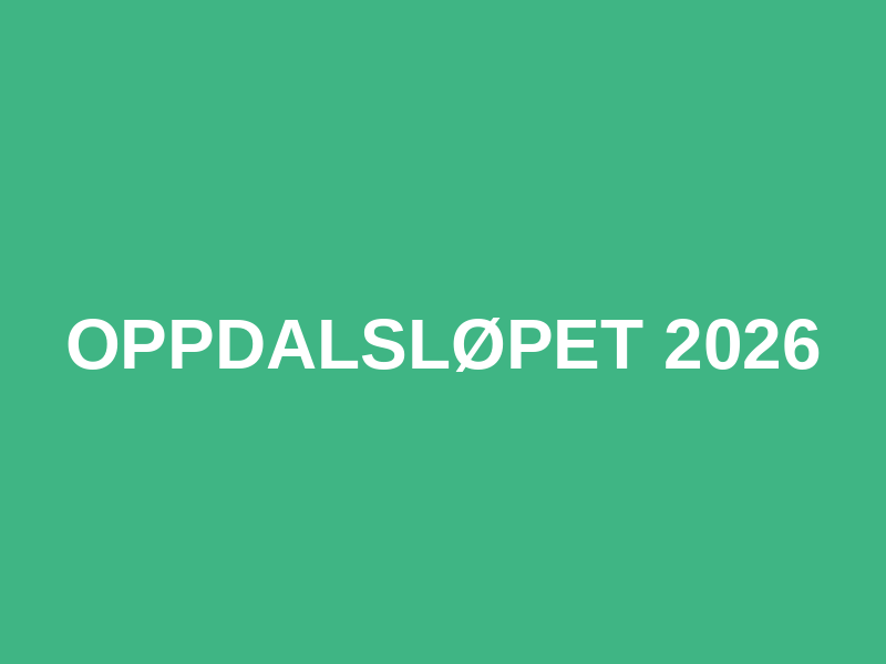 Oppdalsløpet 2026