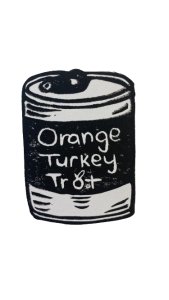 Orange Turkey Trot Logo