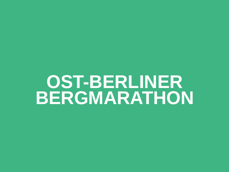 Ost-Berliner Bergmarathon Logo