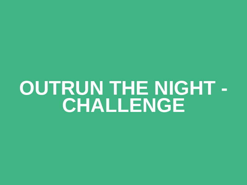 Outrun The Night - Challenge Logo