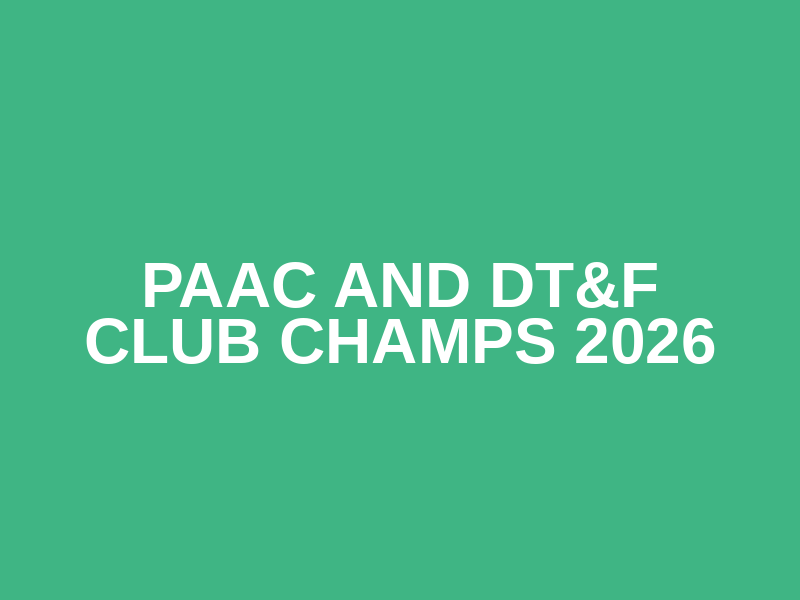 PAAC and DT&F Club Champs 2026 Logo