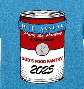 PACK THE PANTRY 4-MILE RELAY RACE Logo