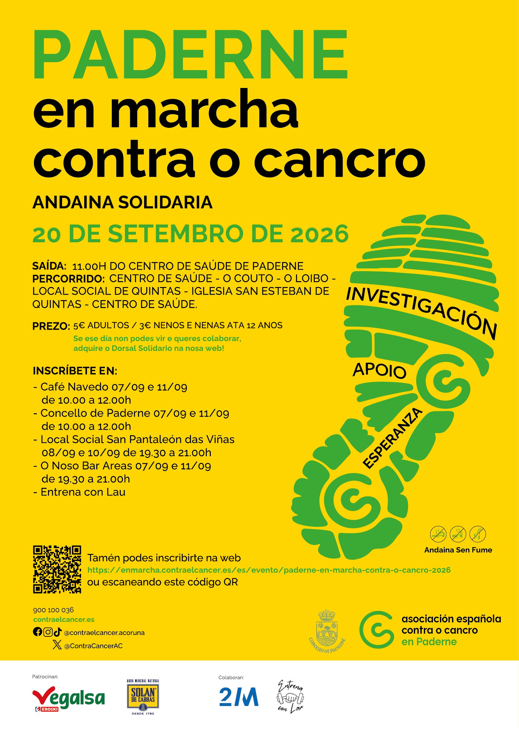 Paderne en Marcha Contra o Cancro 2026