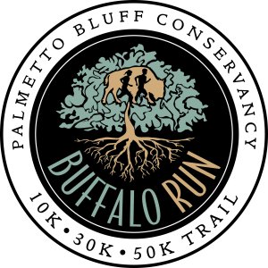 Palmetto Bluff Buffalo Run 10K, 30K, 50K Ultra and Relay Logo