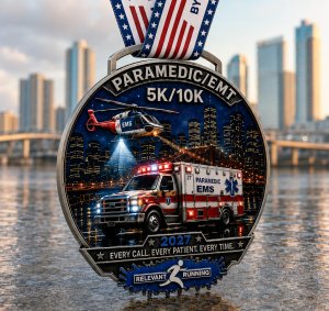 Paramedic/EMT "Live Virtual" 5k/10k Logo