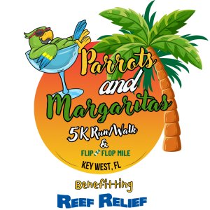 Parrots and Margaritas 5K Logo
