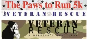 Paws2Run5K for Veteran Rescue Logo