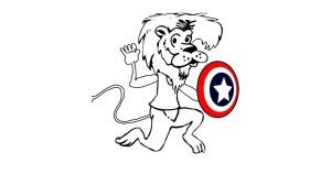 Paxtang Lions Patriot Dash Logo