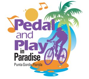 PEDAL AND PLAY IN PARADISE    Sponsored by TEAM Punta Gorda Logo