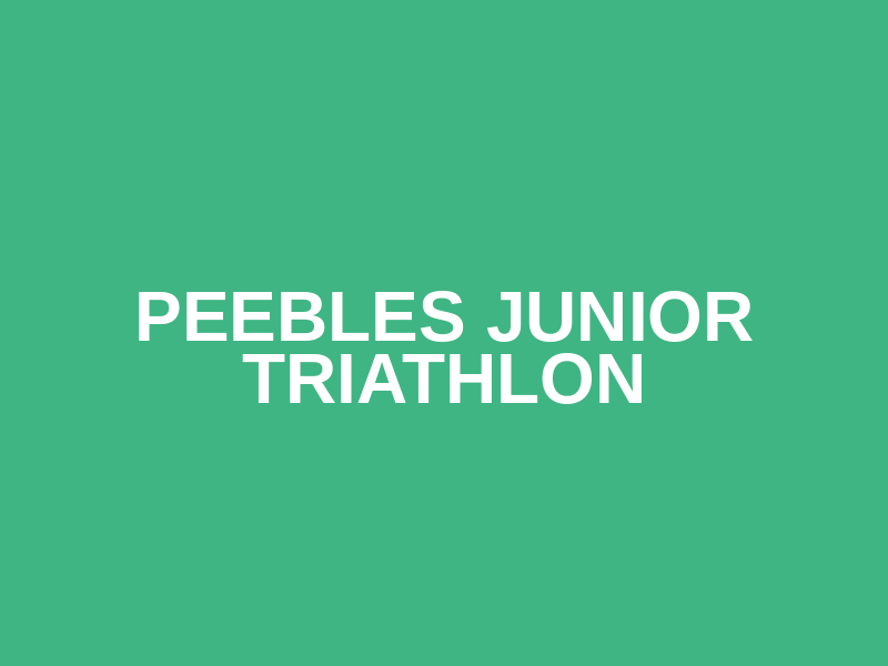 Peebles Junior Triathlon Logo