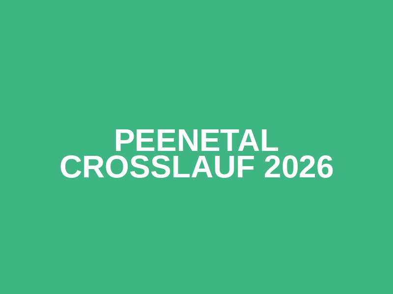 Peenetal Crosslauf 2026