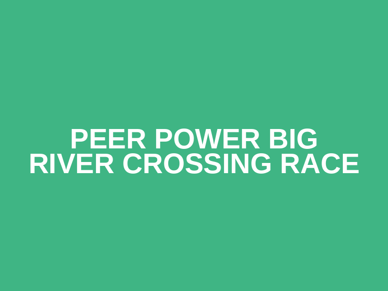 Peer Power Big River Crossing Race Logo