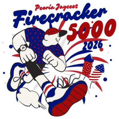 Peoria Jaycees' Firecracker 5000 Logo