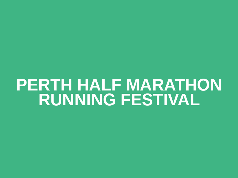 Perth Half Marathon Running Festival Logo