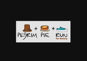 Pilgrim Pie Run for Rotary Logo