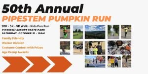 Pipestem Pumpkin Run Logo