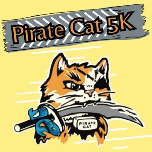 Pirate Cat 5K Logo