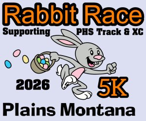 Plains Easter Rabbit Race Logo