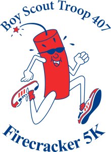 Pleasant Mount Firecracker 5K - Children 10 and under are FREE and can register online. Day of Race Registration available! Logo