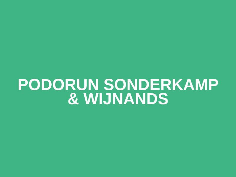 PODOrun Sonderkamp & Wijnands