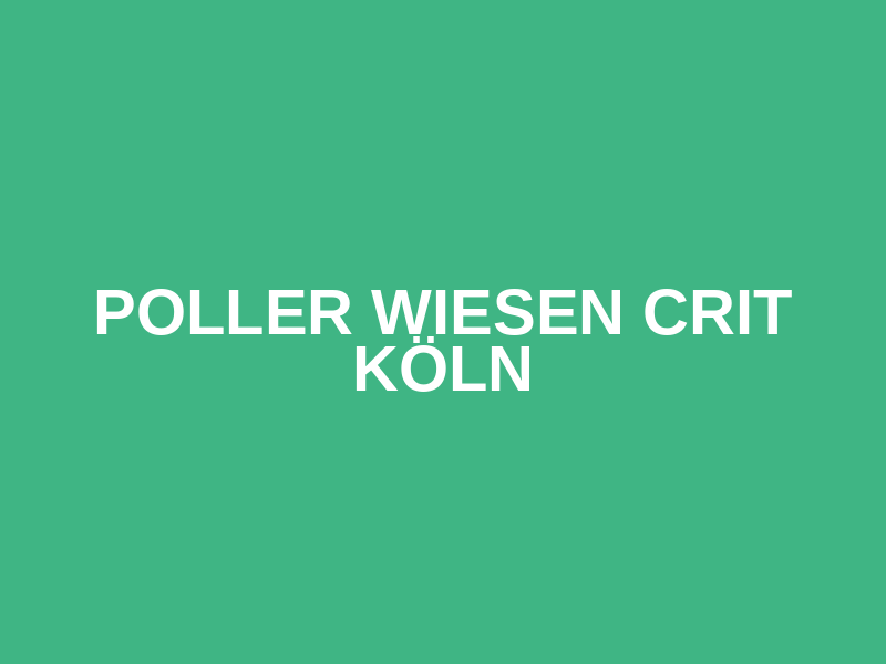 Poller Wiesen Crit Köln Logo