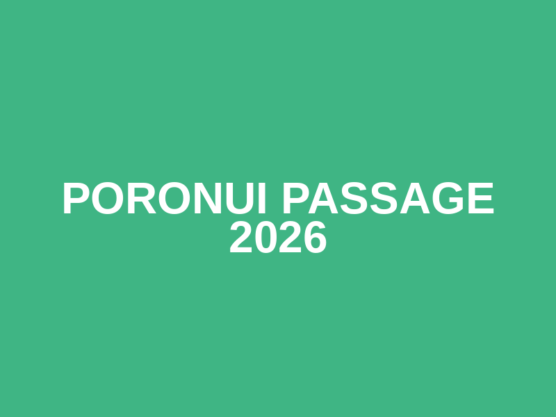 Poronui Passage 2026