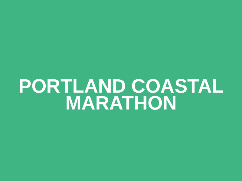 Portland Coastal Marathon Logo