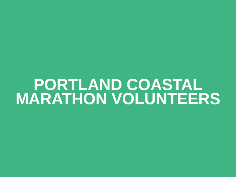 Portland Coastal Marathon Volunteers Logo