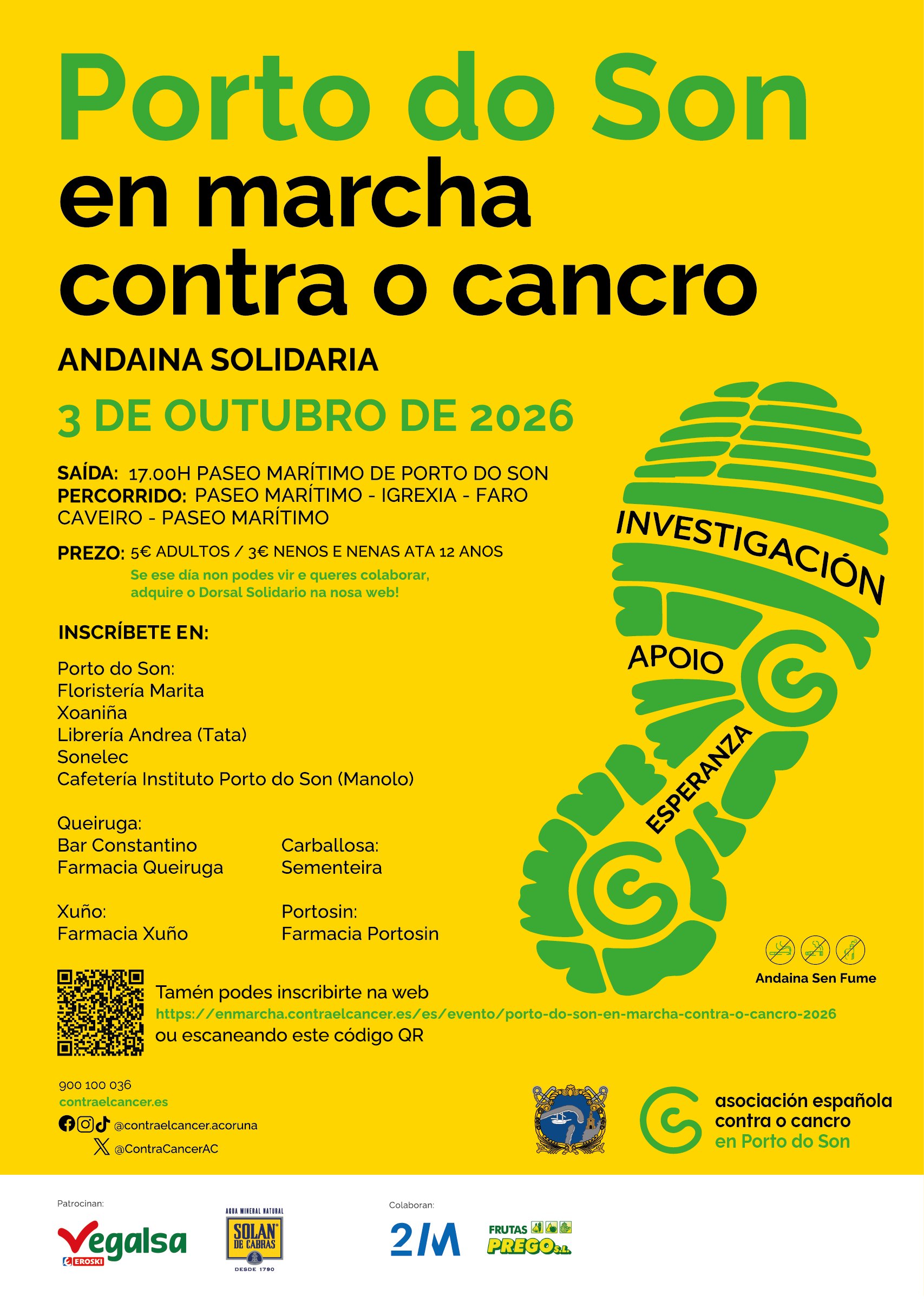 Porto do Son en Marcha Contra o Cancro 2026