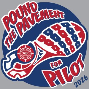 POUND The PAVEMENT For Pilot Club of Denham Springs 5K & Fun Run Logo
