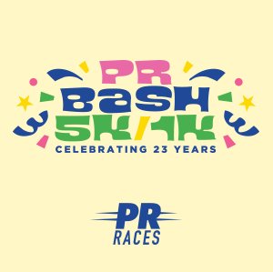 =PR= Races: PR Bash 5K & 1K Logo