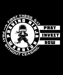 Praying Ninja Warrior Benefit Race Logo