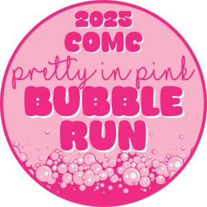 Pretty in Pink Bubble Run Logo