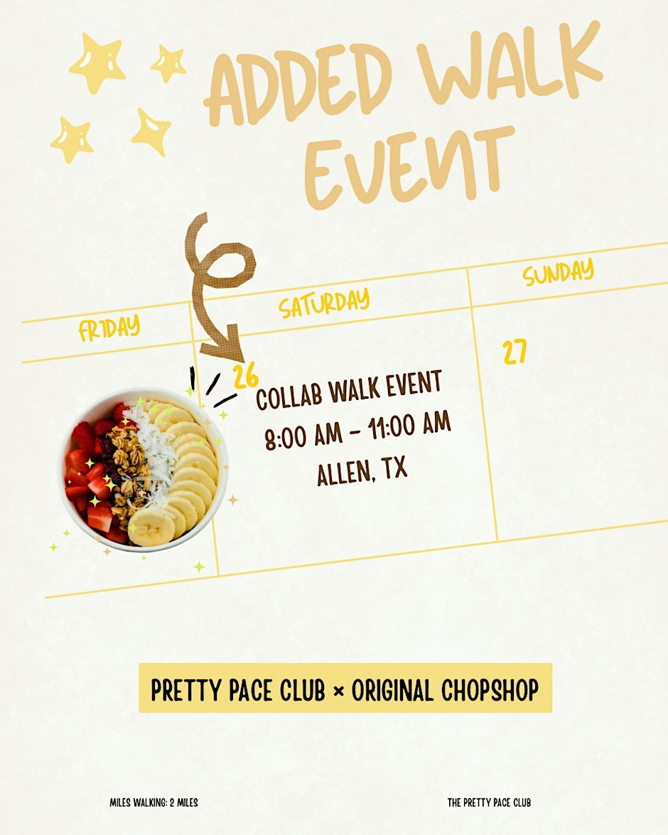 Pretty Pace Club X Original ChopShop Walk