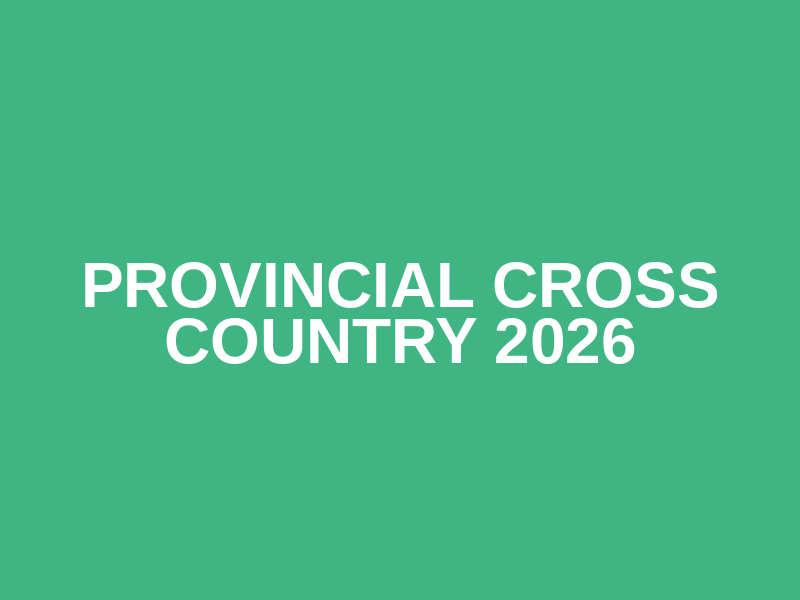 Provincial Cross Country 2026 Logo