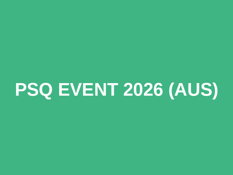 PSQ Event 2026 (AUS) Logo