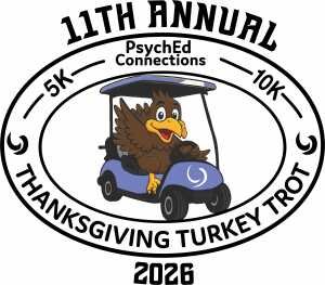 Psych Ed Connections Thanksgiving Day Turkey Trot 5K/10K/Fun Run @ Nocatee Station Field Logo