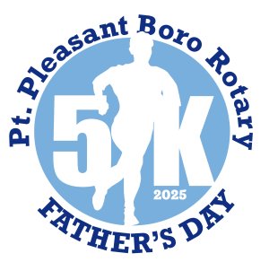 Pt. Pleasant Boro. Rotary Father’s Day 5k Run & 1-mile Fun Run Logo