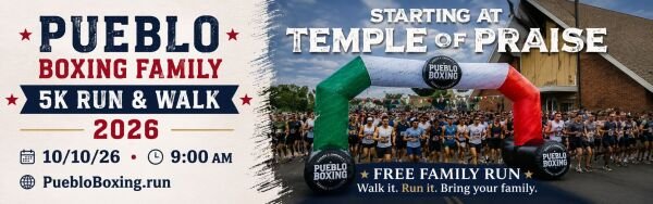 Pueblo Boxing Family 5K Run & Walk Logo