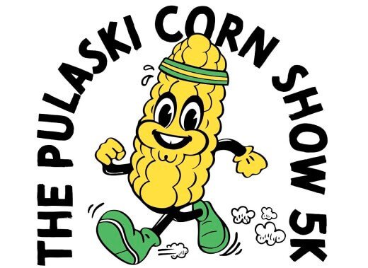 Pulaski Corn Show 5k Race Logo