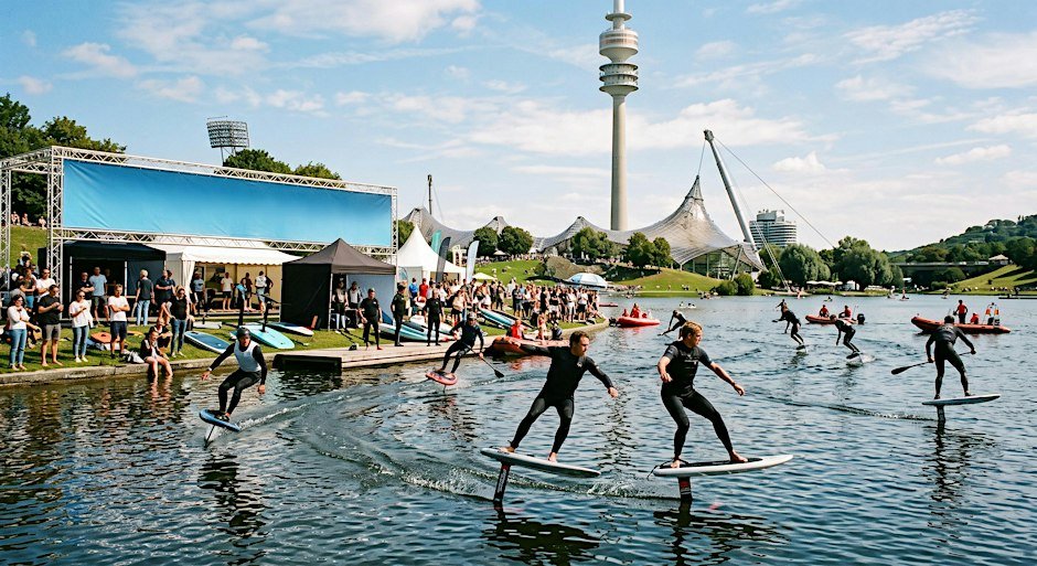 Pumpfoiling am Olympiasee