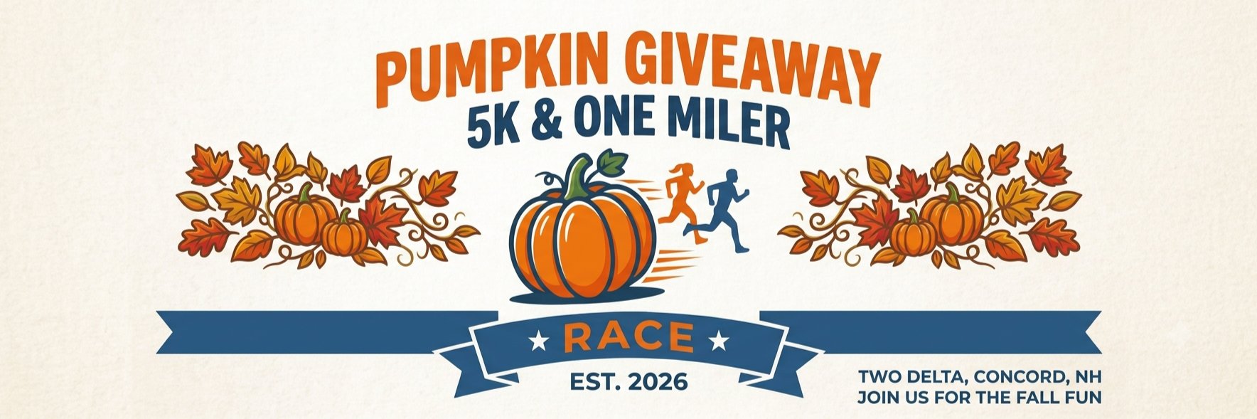 Pumpkin Giveaway 5k and One Miler Logo